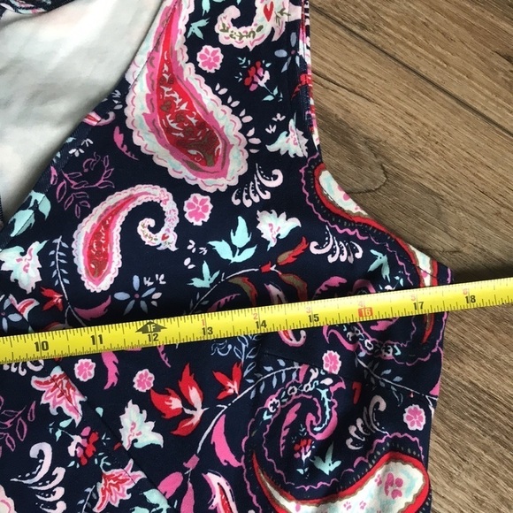 FLOUNCE HEM FIT & FLARE DRESS - WATERCOLOR PAISLEY - Picture 4 of 8